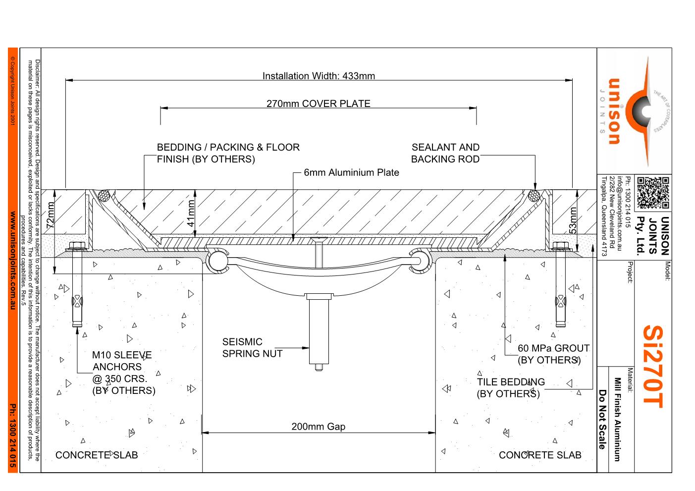 Seismic Expansion Joint Seismic Joint System Unison Joints